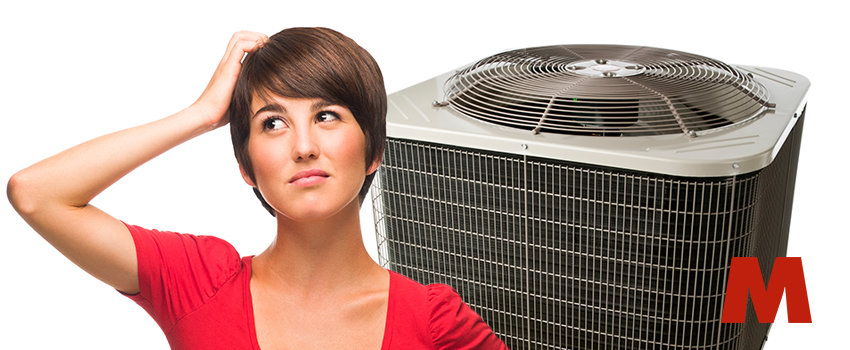 A woman upset with her underperforming AC