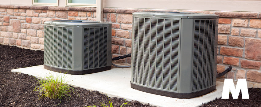 Air conditioners outside