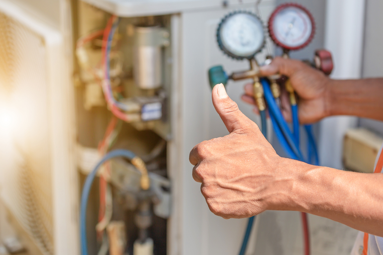 Thumbs Up AC Technician